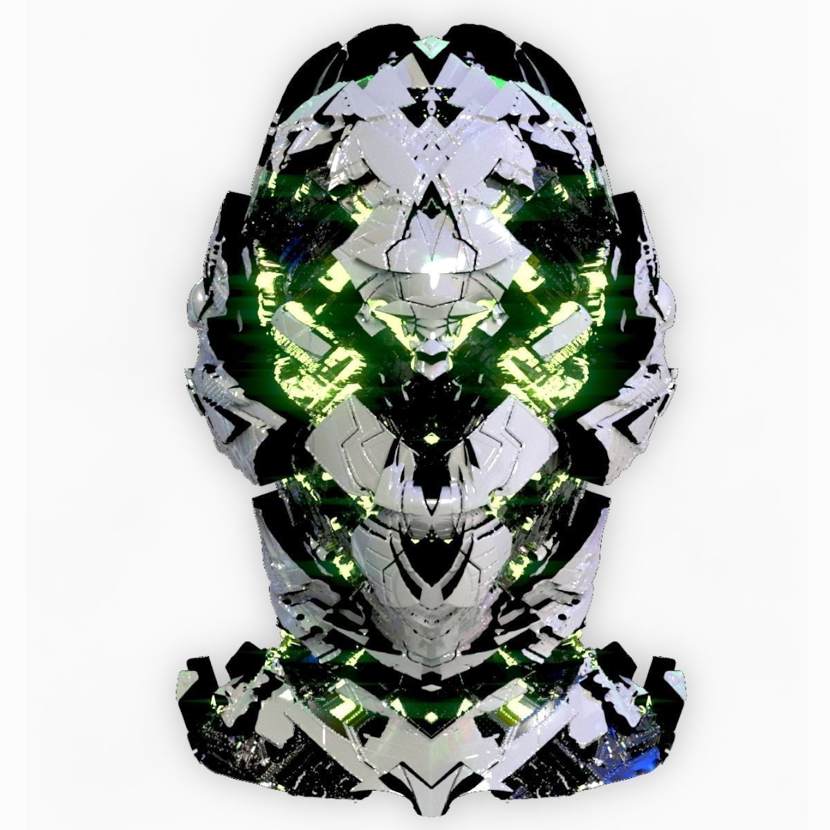 Sci-Fi Helmet Space Astronaut Character Robot 20 3D model_6