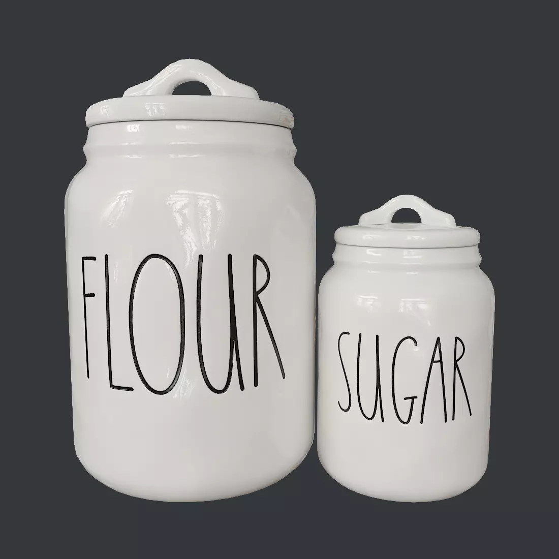 Rae Dunn Canisters Low-poly 3D model_0