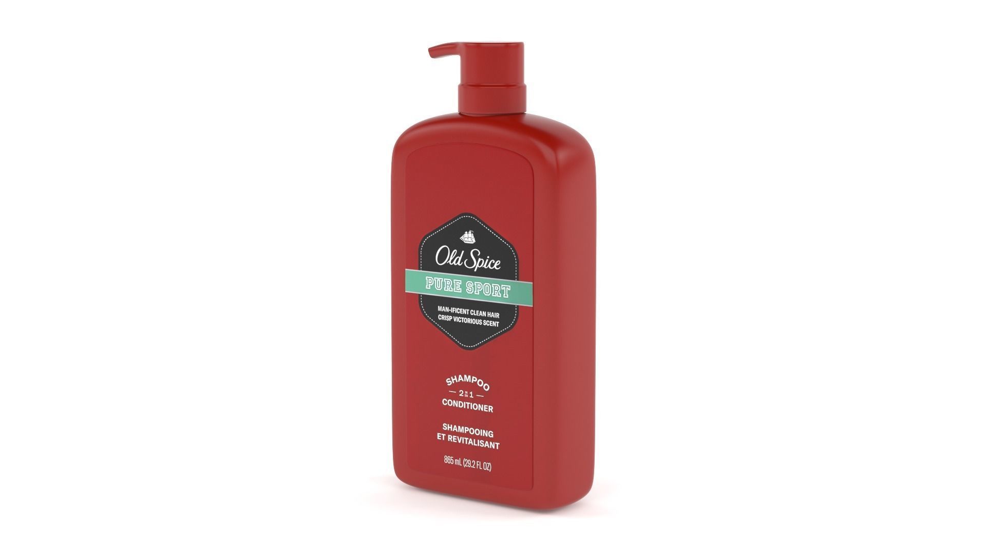 Old Spice Shampoo 3D model_2