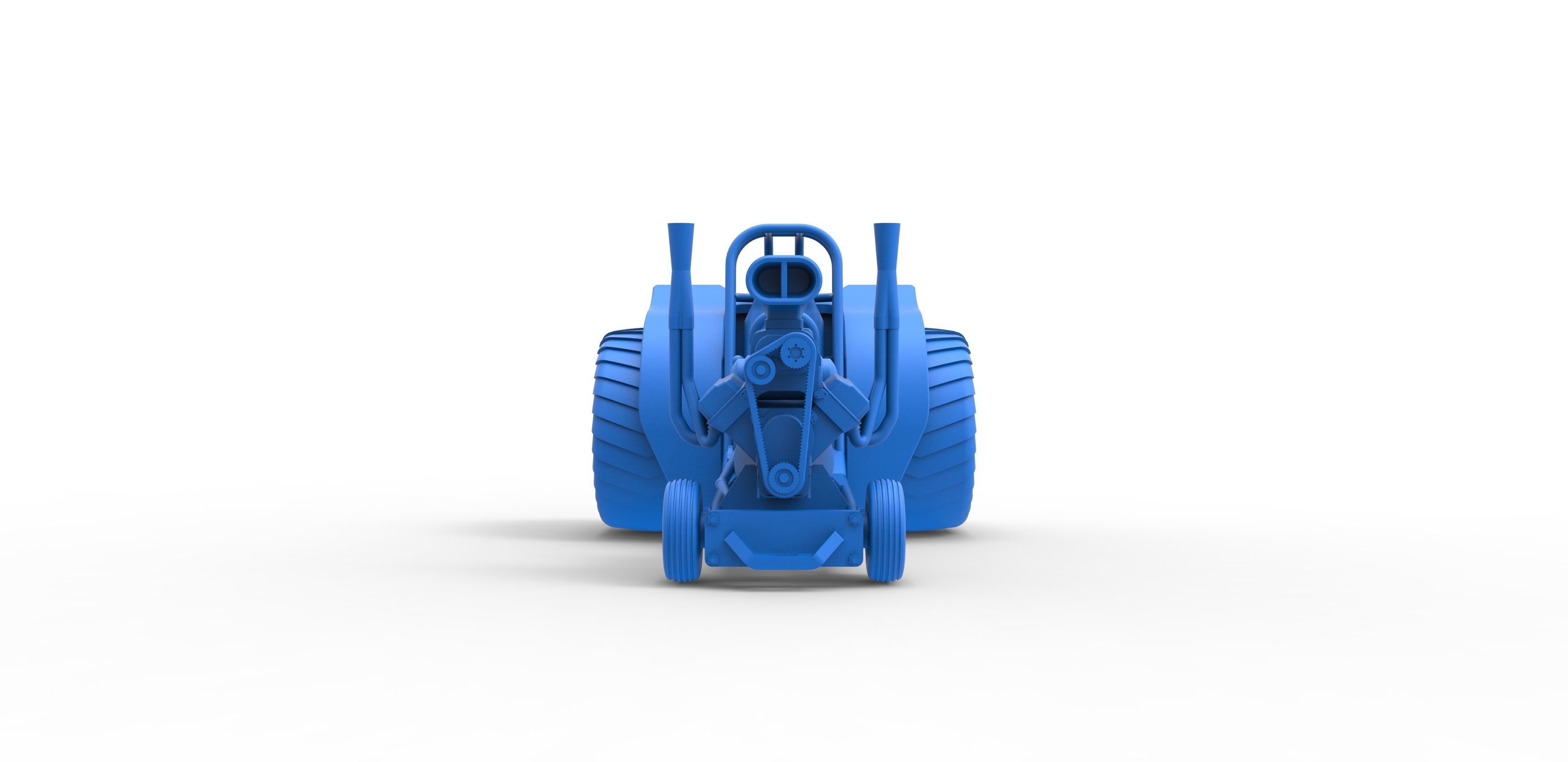 Mini Rod pulling tractor 2 Scale 1 to 25 3D print model_19