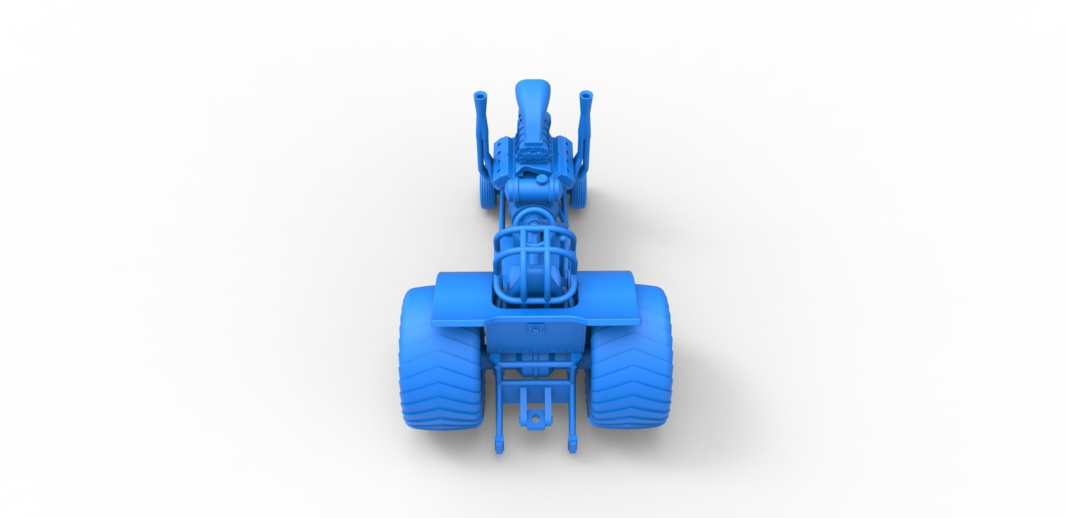 Mini Rod pulling tractor 2 Scale 1 to 25 3D print model_25