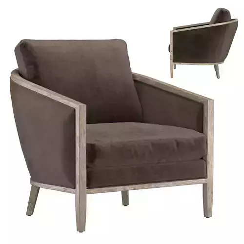 FRENCH CONTEMPORARY BARRELBACK CHAIR