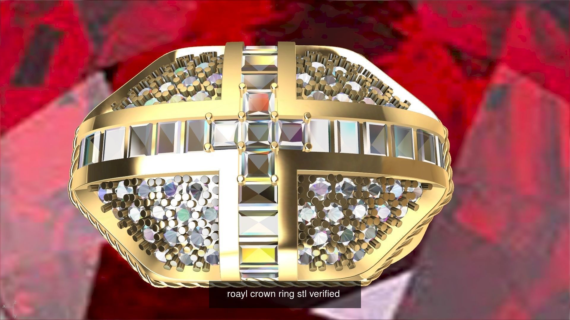 Cocktail designer rings collection stl verified _59