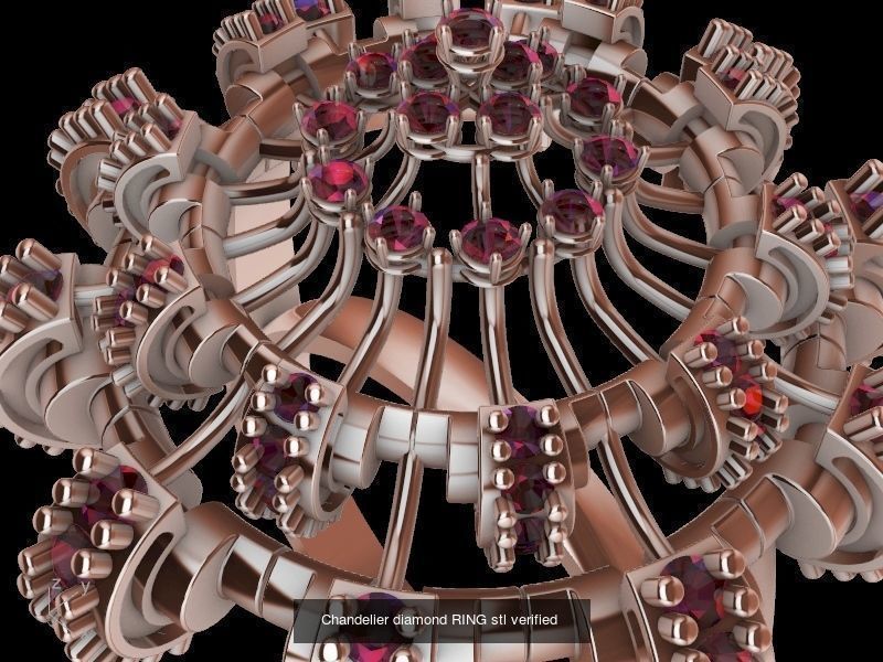 Cocktail designer rings collection stl verified _24