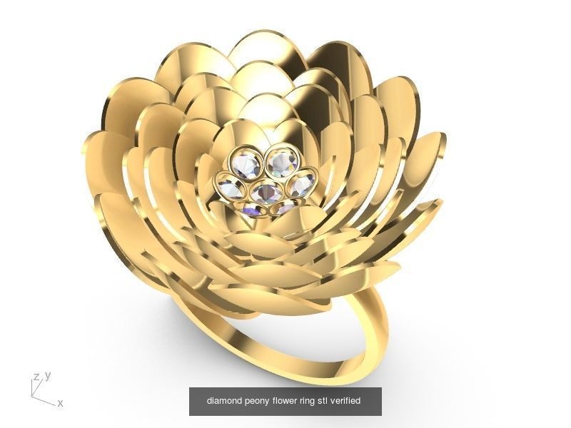 Cocktail designer rings collection stl verified _46