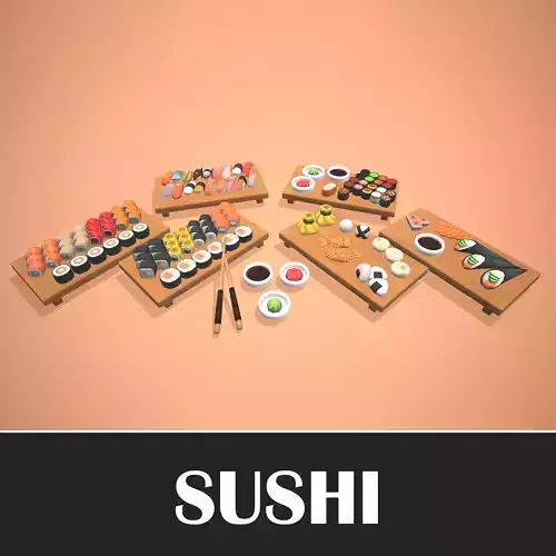 Sushi - Stylized Food Pack
