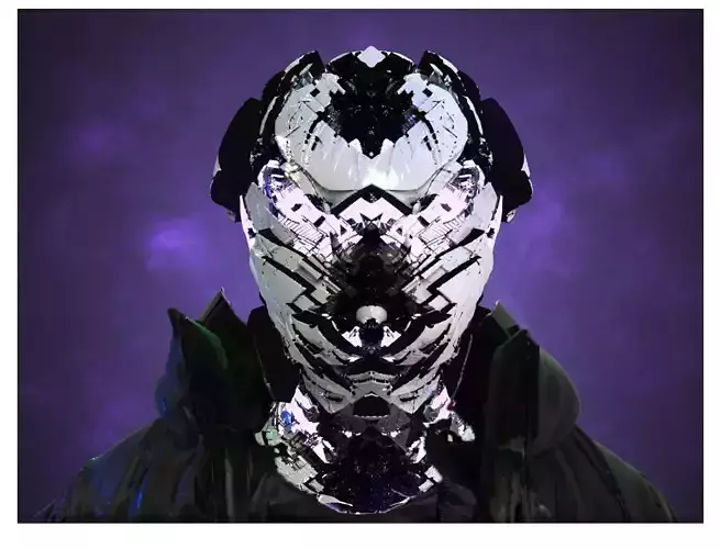 Sci-Fi Helmet Space Astronaut Character Robot 17