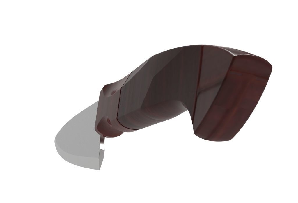knife handle and blade 3D model_13
