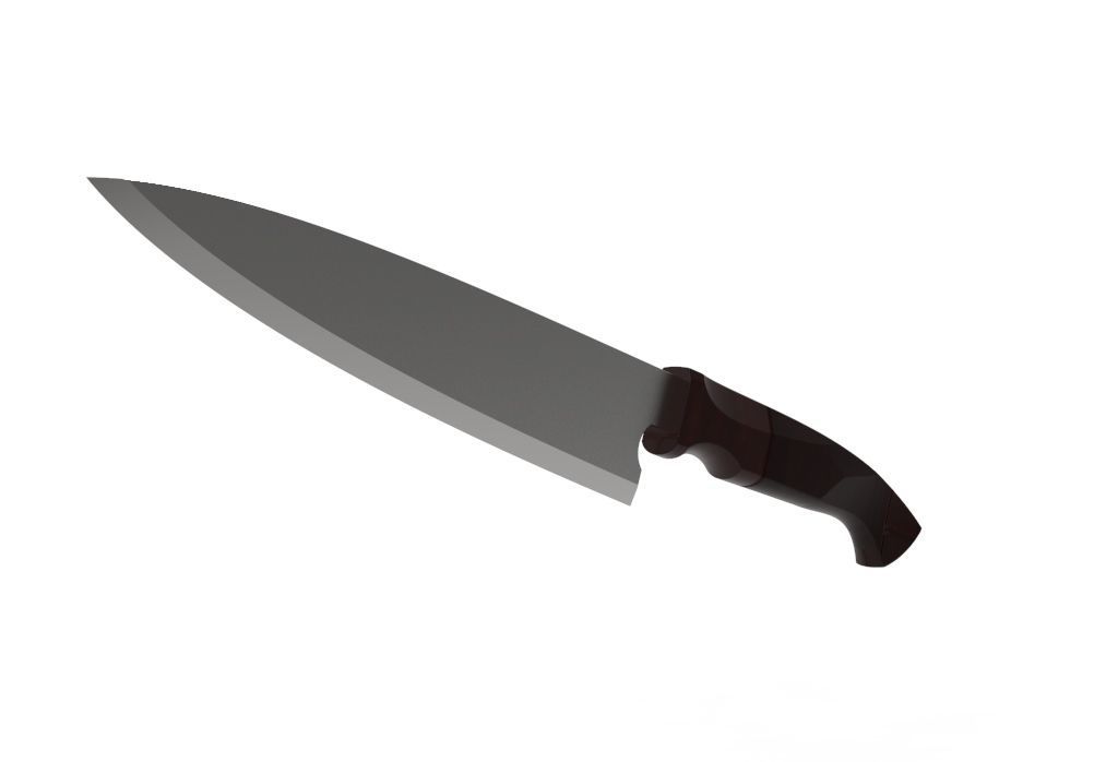 knife handle and blade 3D model_11