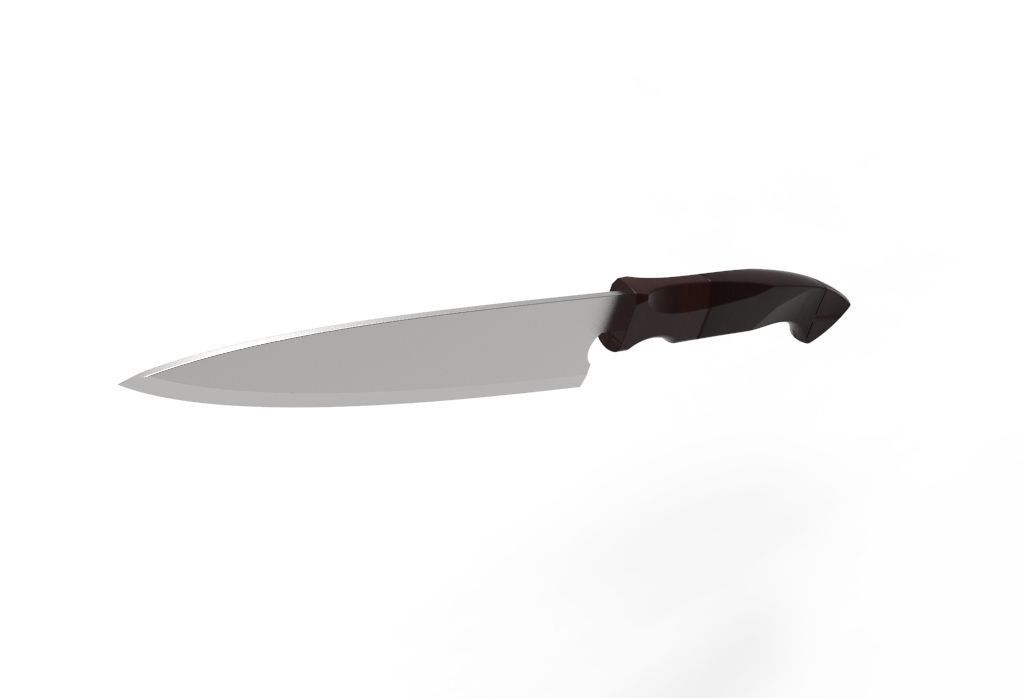 knife handle and blade 3D model_7