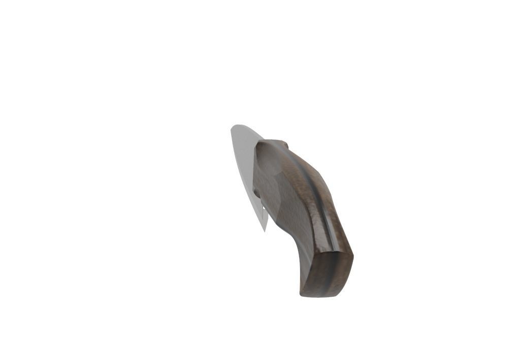 knife handle and blade 3D model_4
