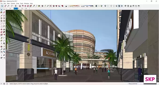 Sketchup Shopping Center E5 3D model