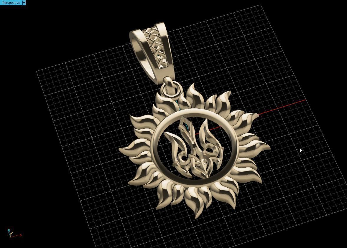 Ukrainian Trident 3D print model_13