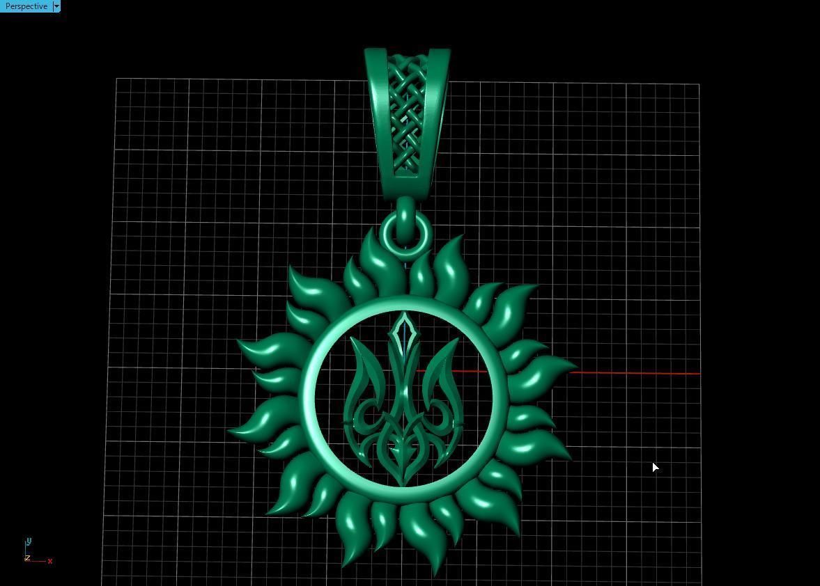 Ukrainian Trident 3D print model_11