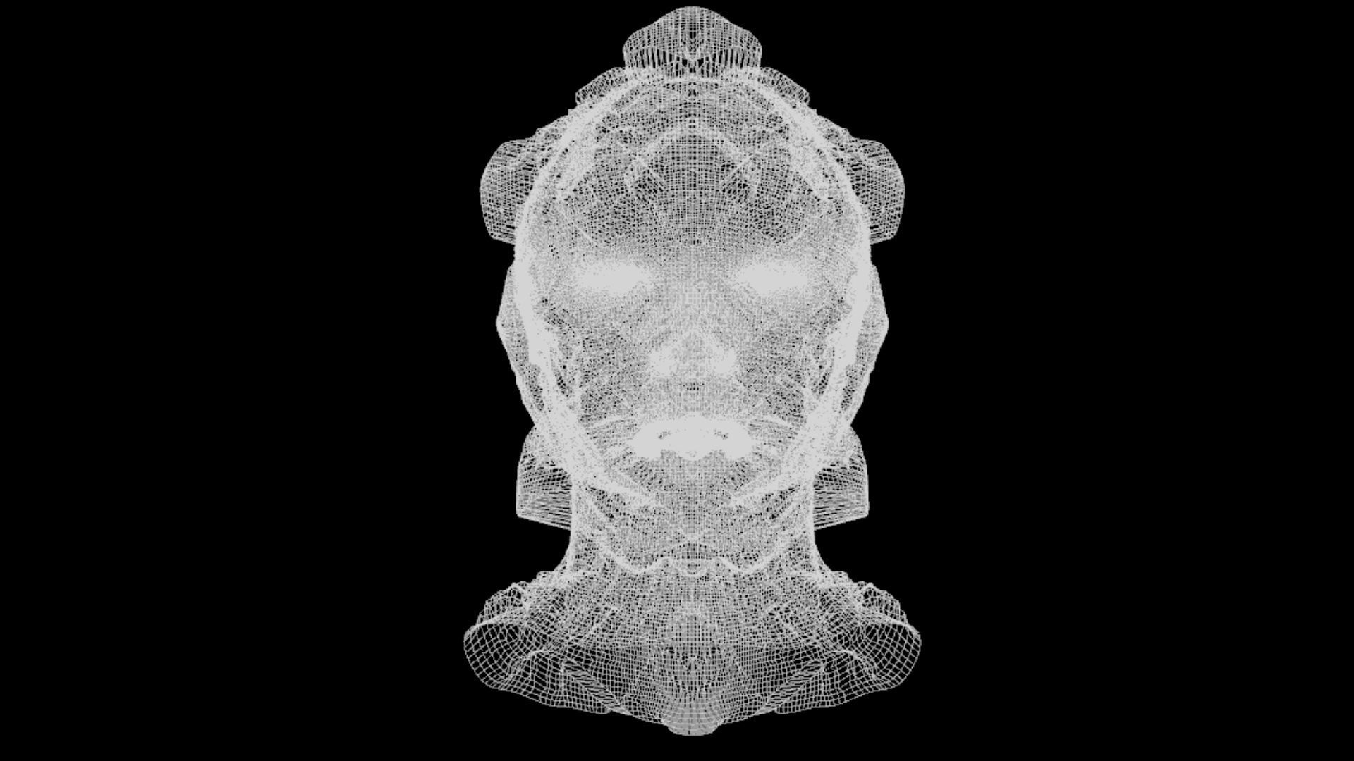 Sci-Fi Helmet Space Astronaut Character Robot 15 3D model_7