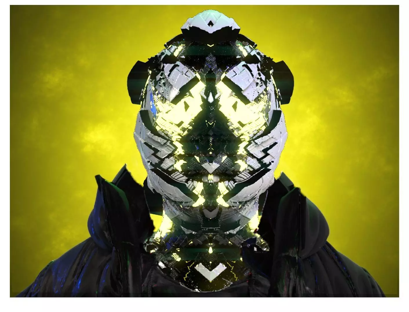 Sci-Fi Helmet Space Astronaut Character Robot 15 3D model_0