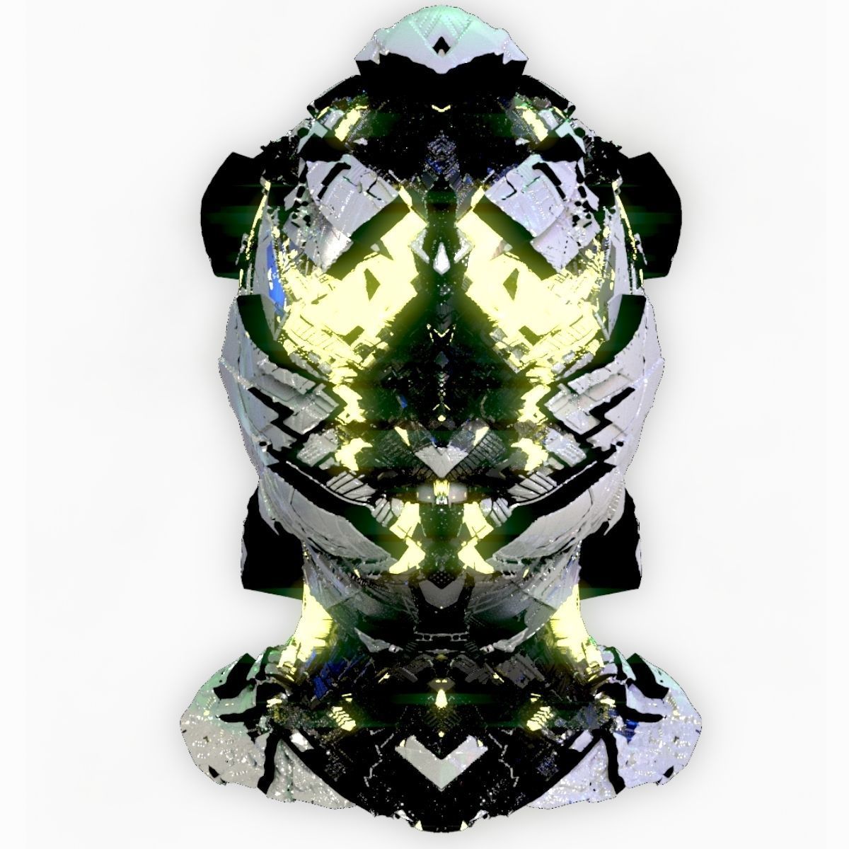 Sci-Fi Helmet Space Astronaut Character Robot 15 3D model_6