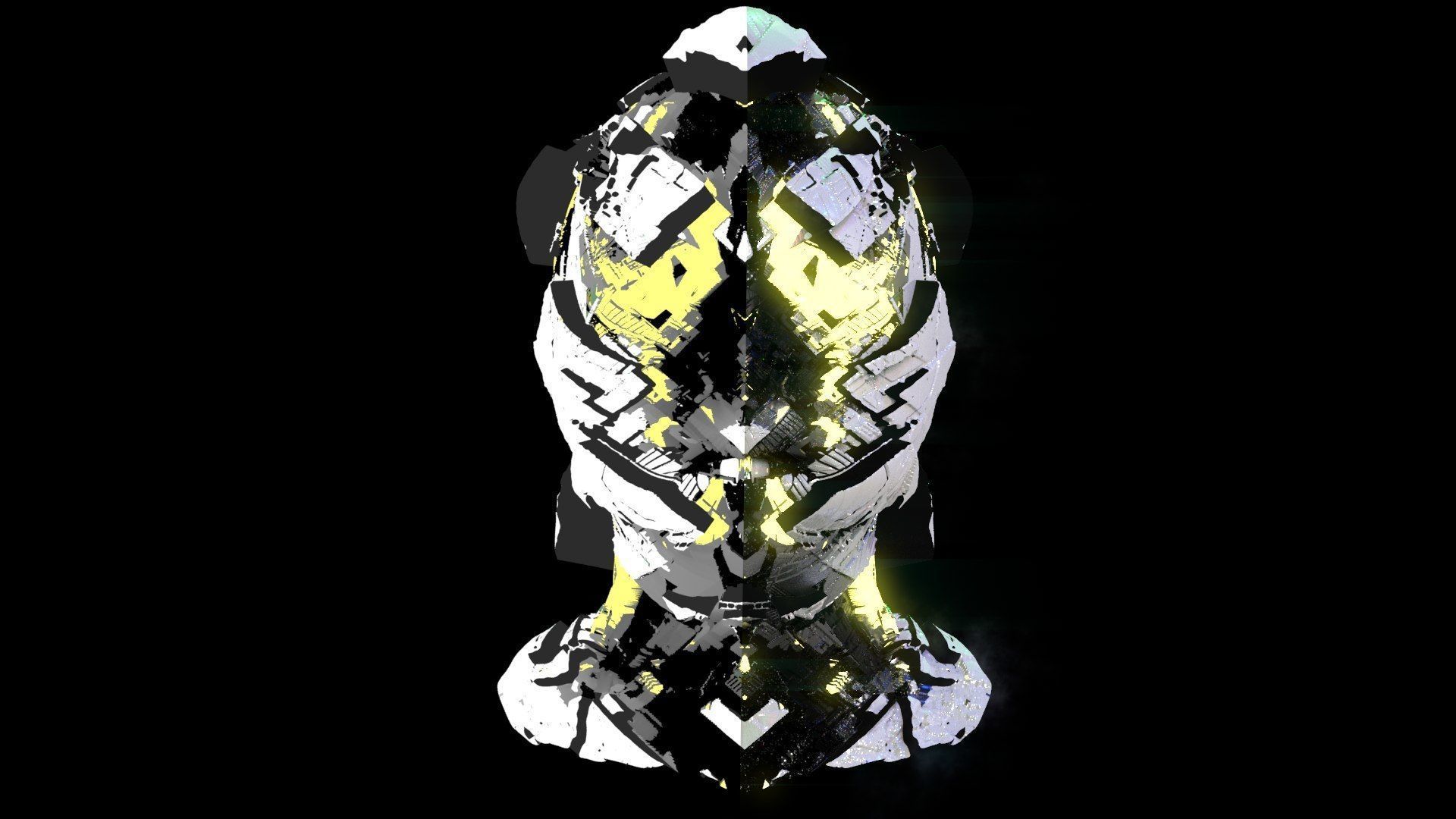 Sci-Fi Helmet Space Astronaut Character Robot 15 3D model_3