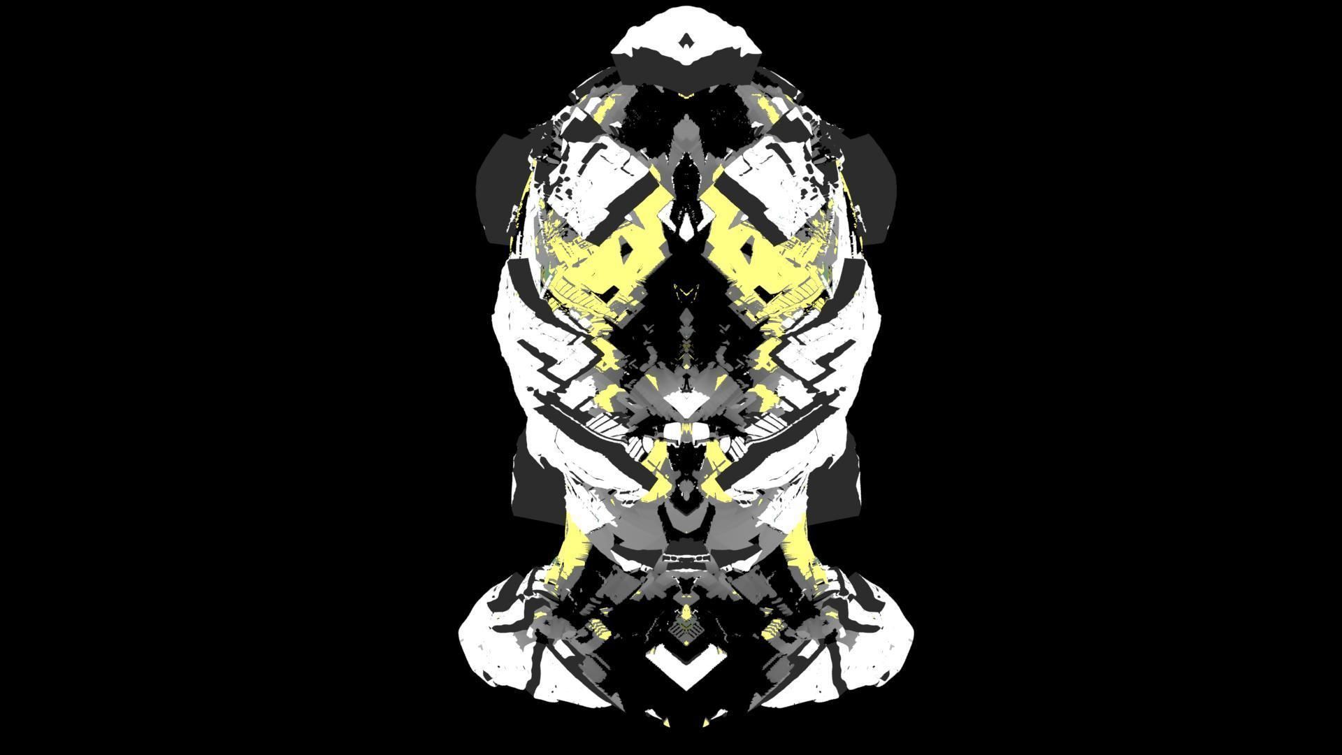 Sci-Fi Helmet Space Astronaut Character Robot 15 3D model_4