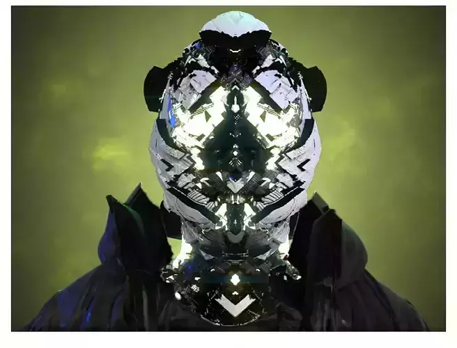 Sci-Fi Helmet Space Astronaut Character Robot 14