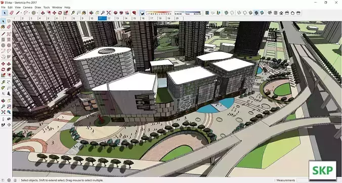 Sketchup Shopping Center E9 3D model