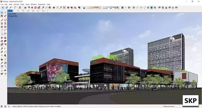 Sketchup Shopping Center E10