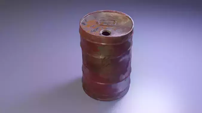  Post-apocalyptic metal barrel