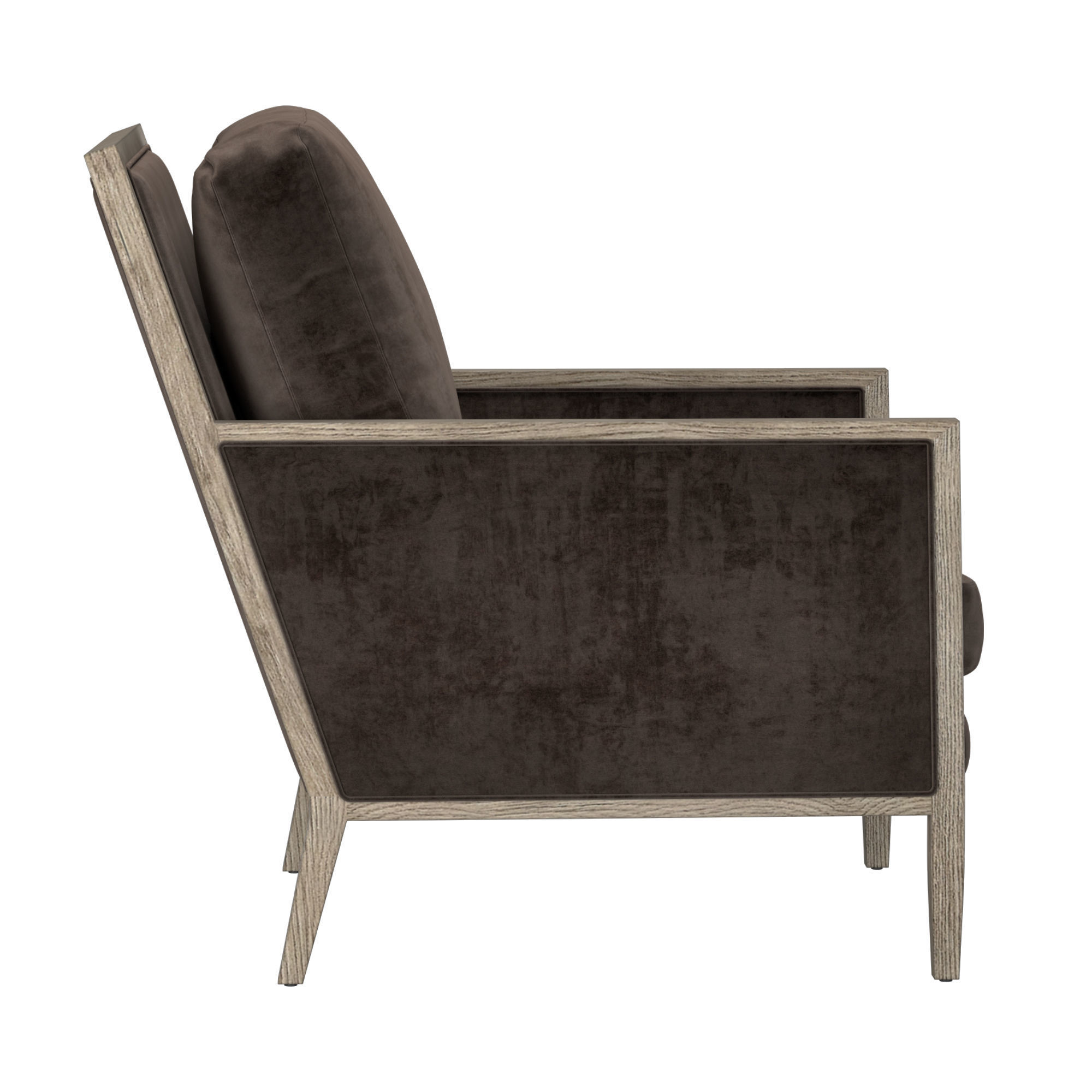 FRENCH CONTEMPORARY TRACK ARM LOW BACK CHAIR 3D model_4