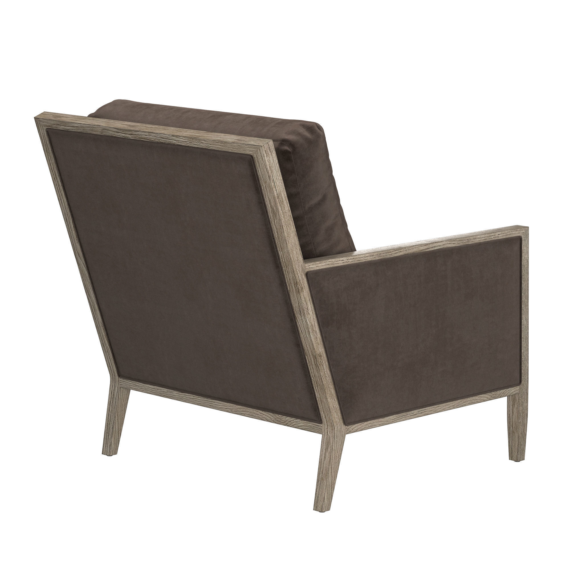 FRENCH CONTEMPORARY TRACK ARM LOW BACK CHAIR 3D model_5