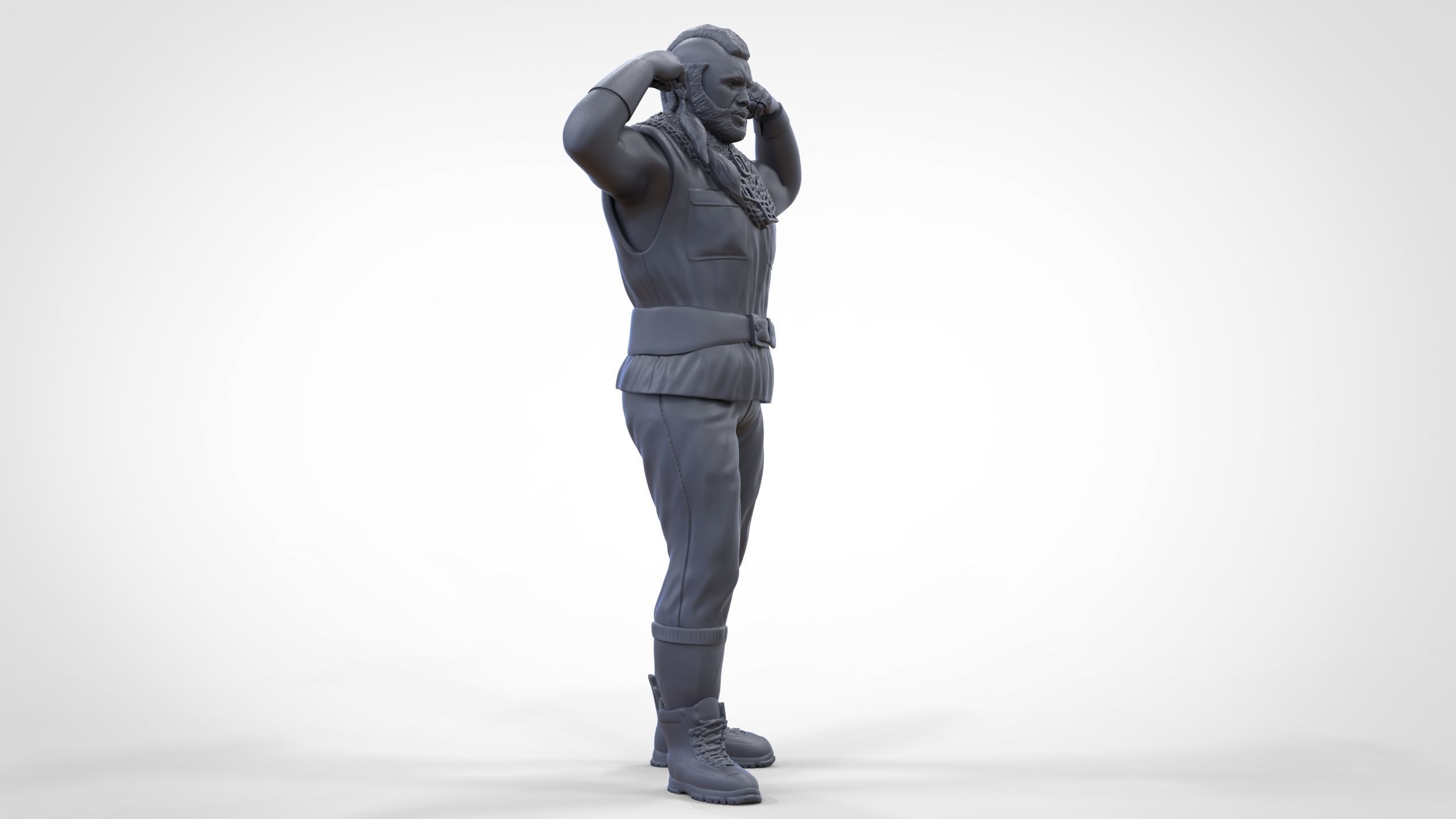 N1 B  A  Baracus A-team 3D print model_53