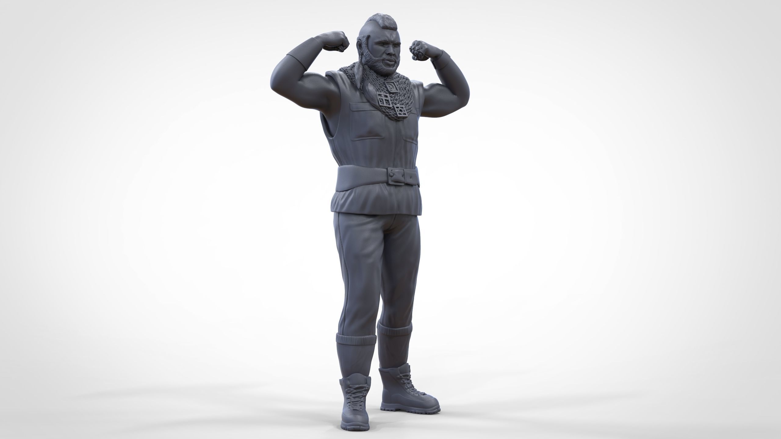 N1 B  A  Baracus A-team 3D print model_49
