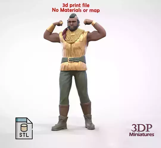 N1 B  A  Baracus A-team 3D print model N1 B  A  Baracus A-team 3D print model