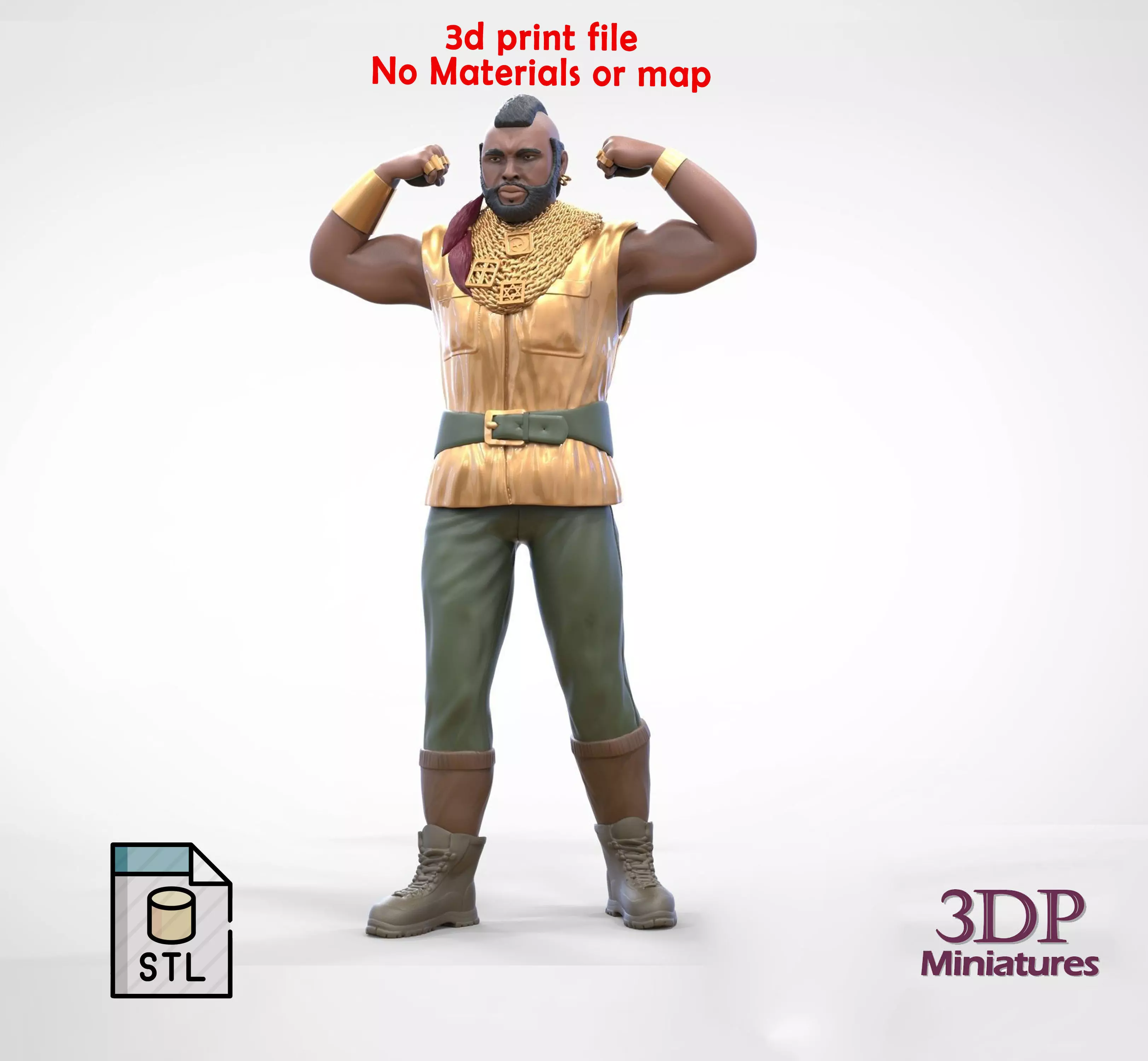 N1 B  A  Baracus A-team 3D print model_0