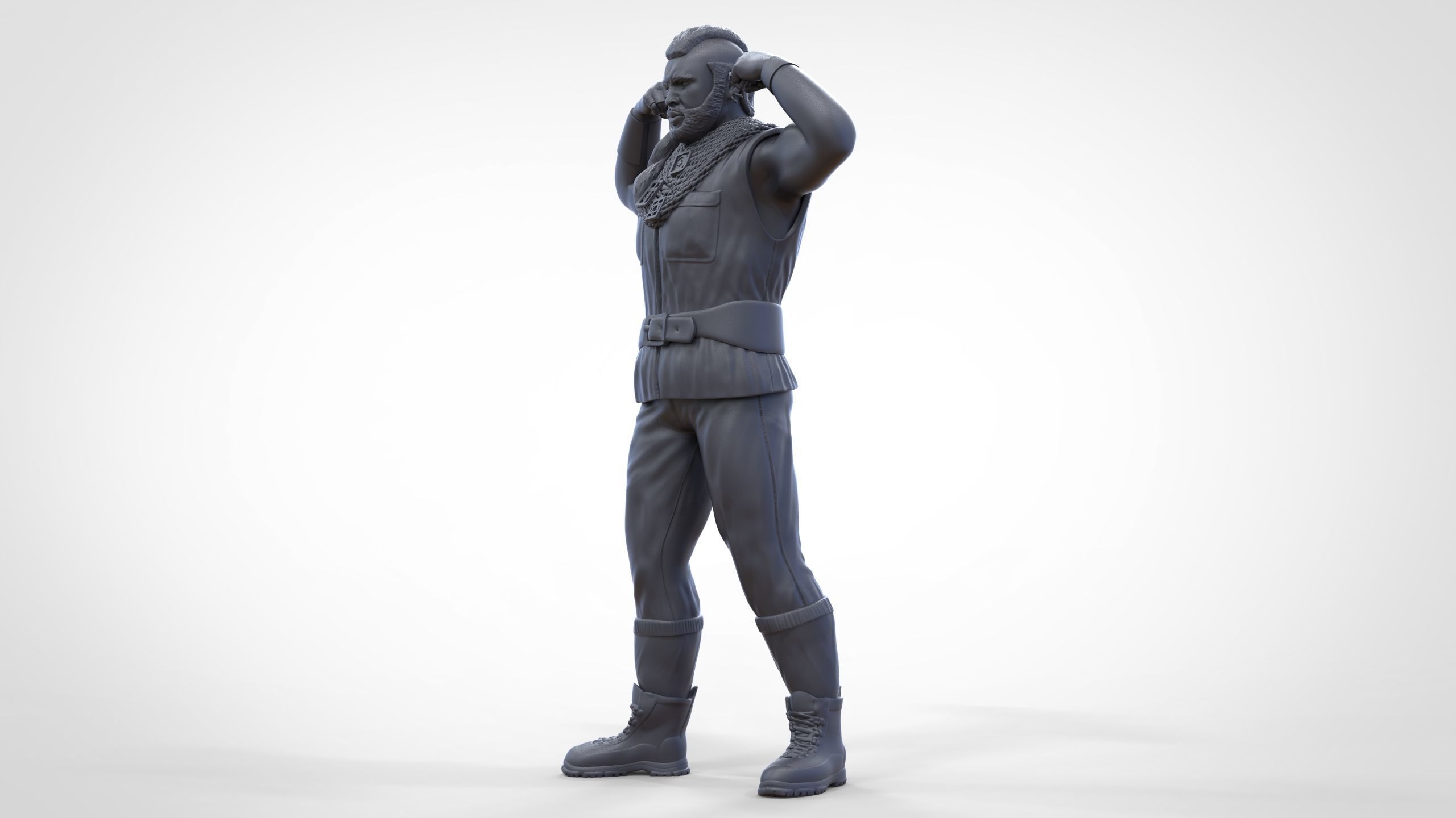 N1 B  A  Baracus A-team 3D print model_40