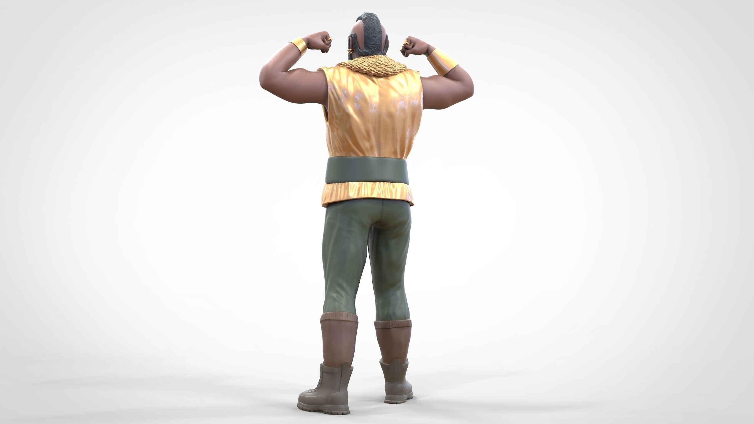 N1 B  A  Baracus A-team 3D print model_13