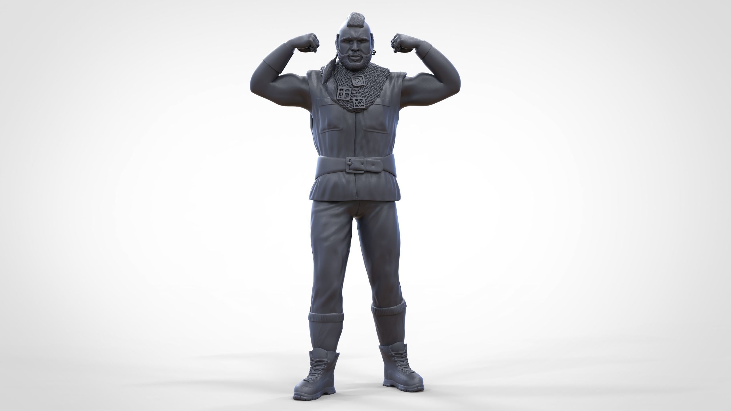 N1 B  A  Baracus A-team 3D print model_42