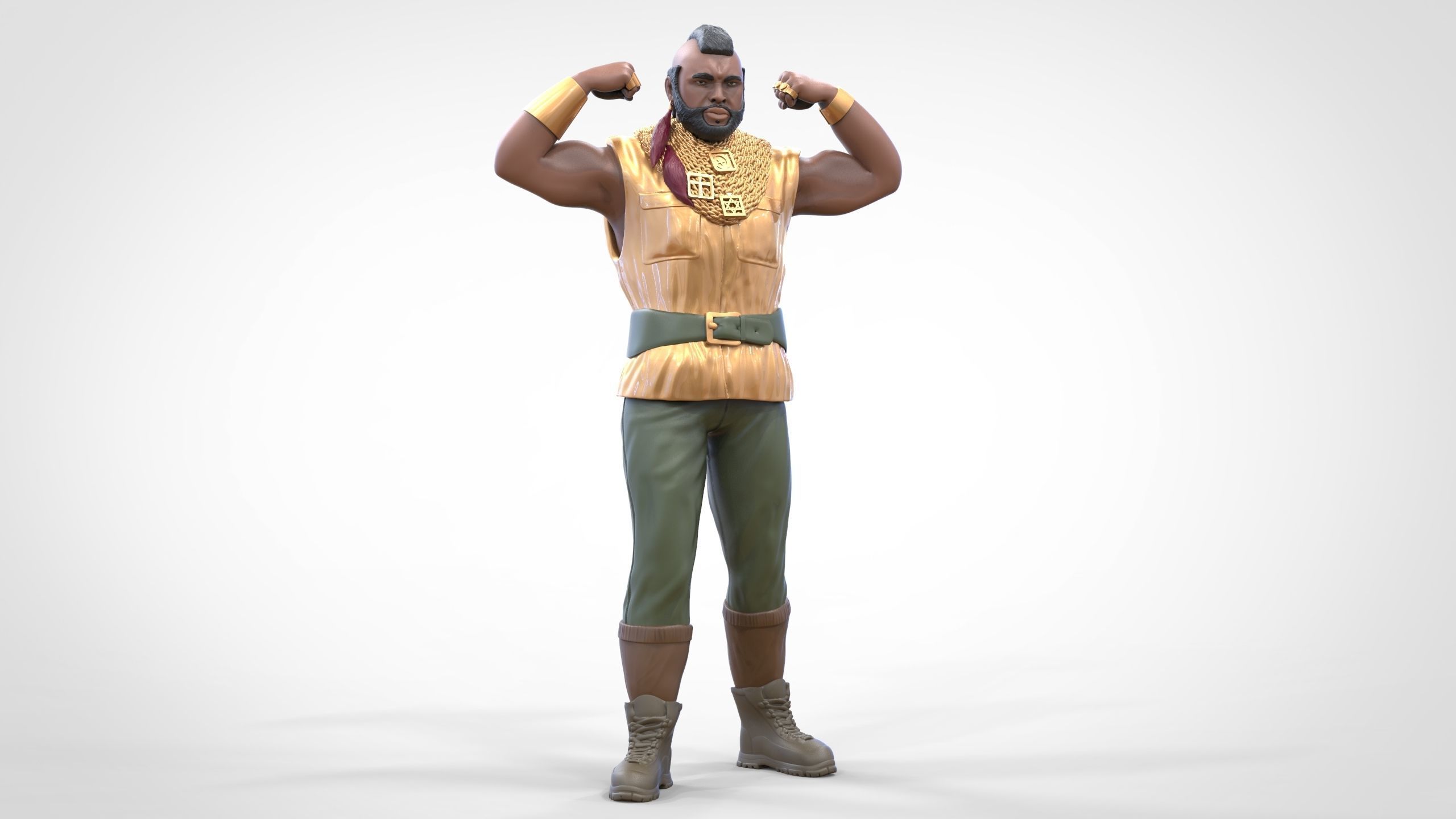 N1 B  A  Baracus A-team 3D print model_24