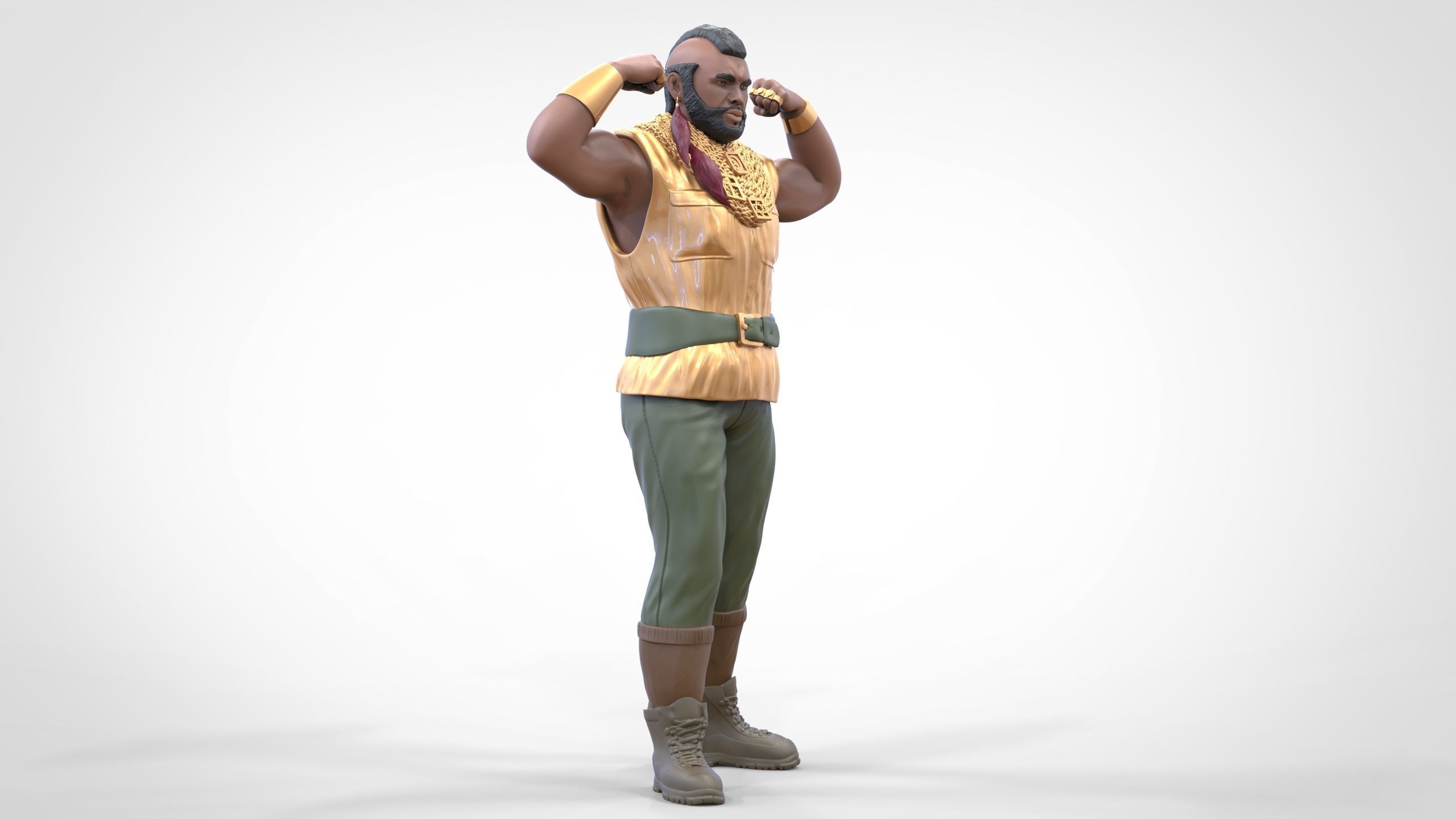 N1 B  A  Baracus A-team 3D print model_28