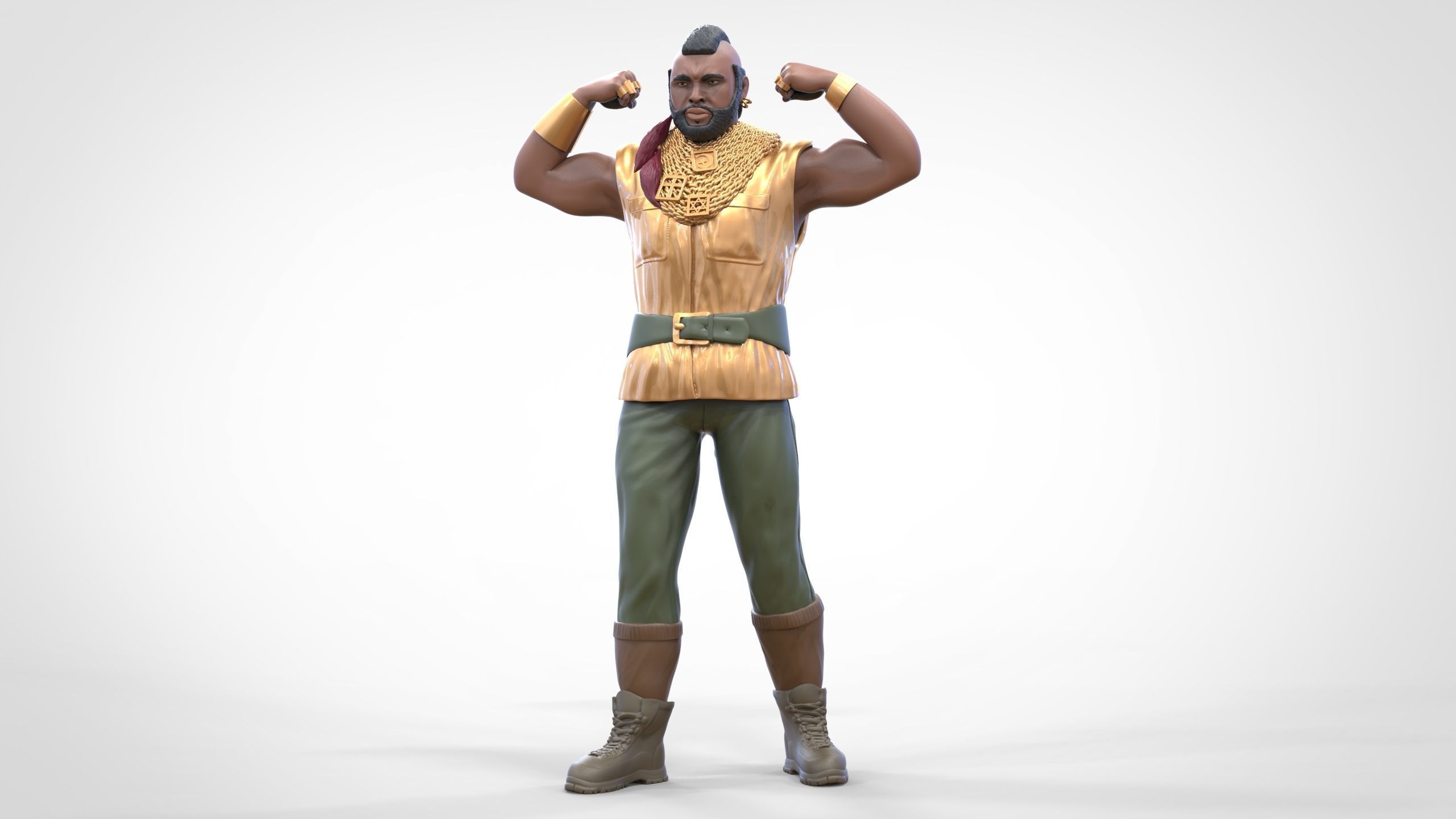 N1 B  A  Baracus A-team 3D print model_4