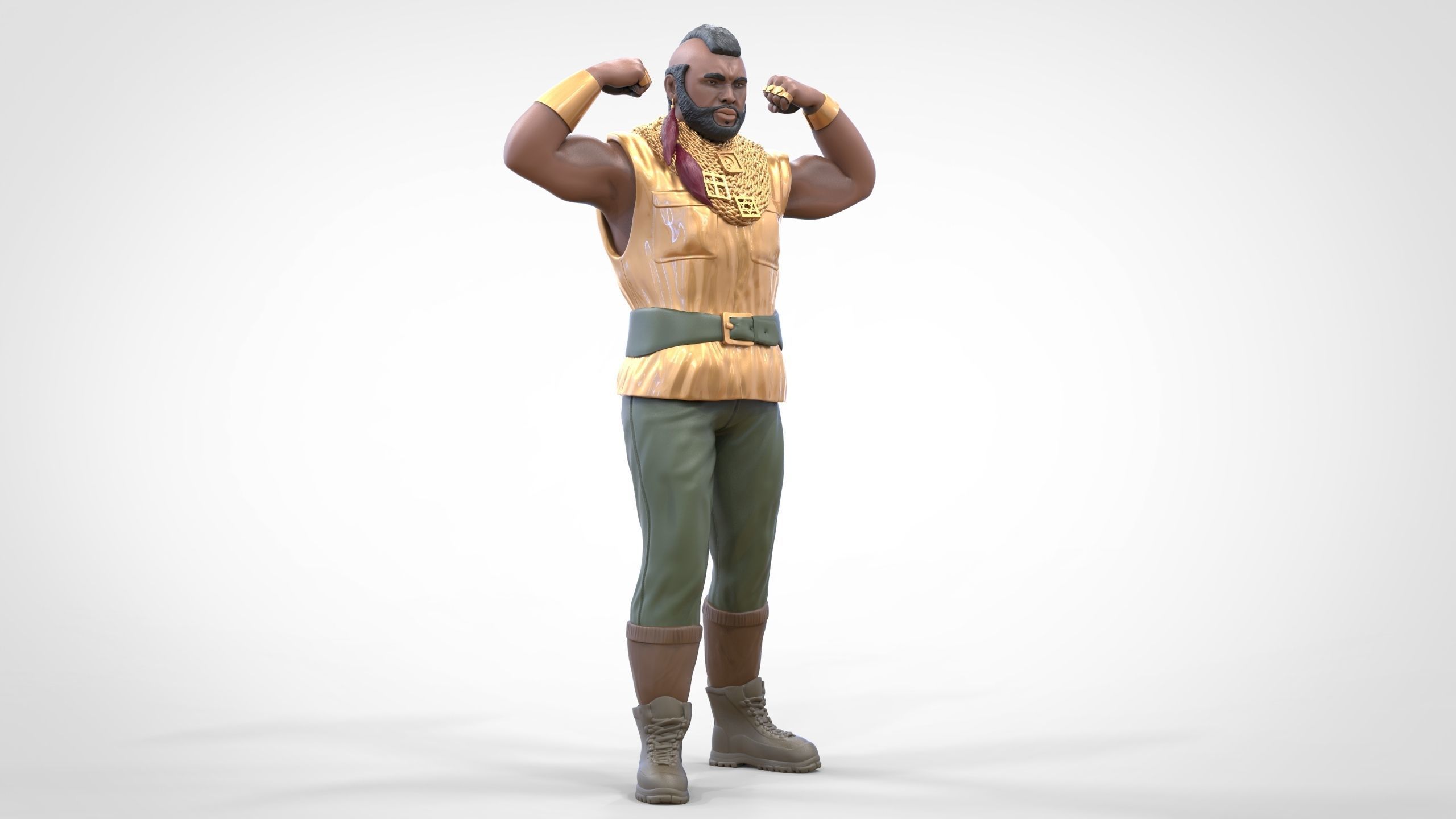 N1 B  A  Baracus A-team 3D print model_23