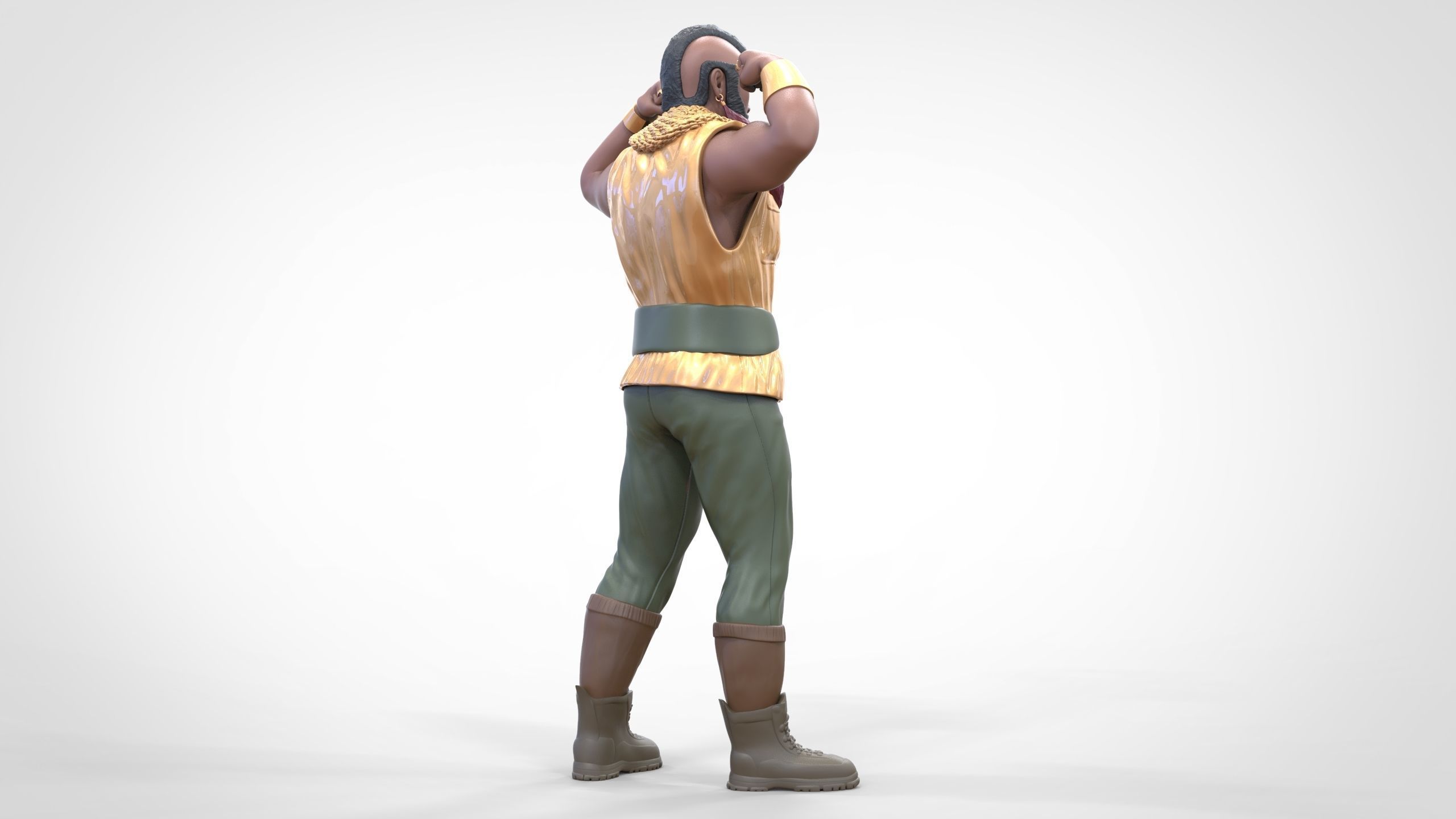 N1 B  A  Baracus A-team 3D print model_34