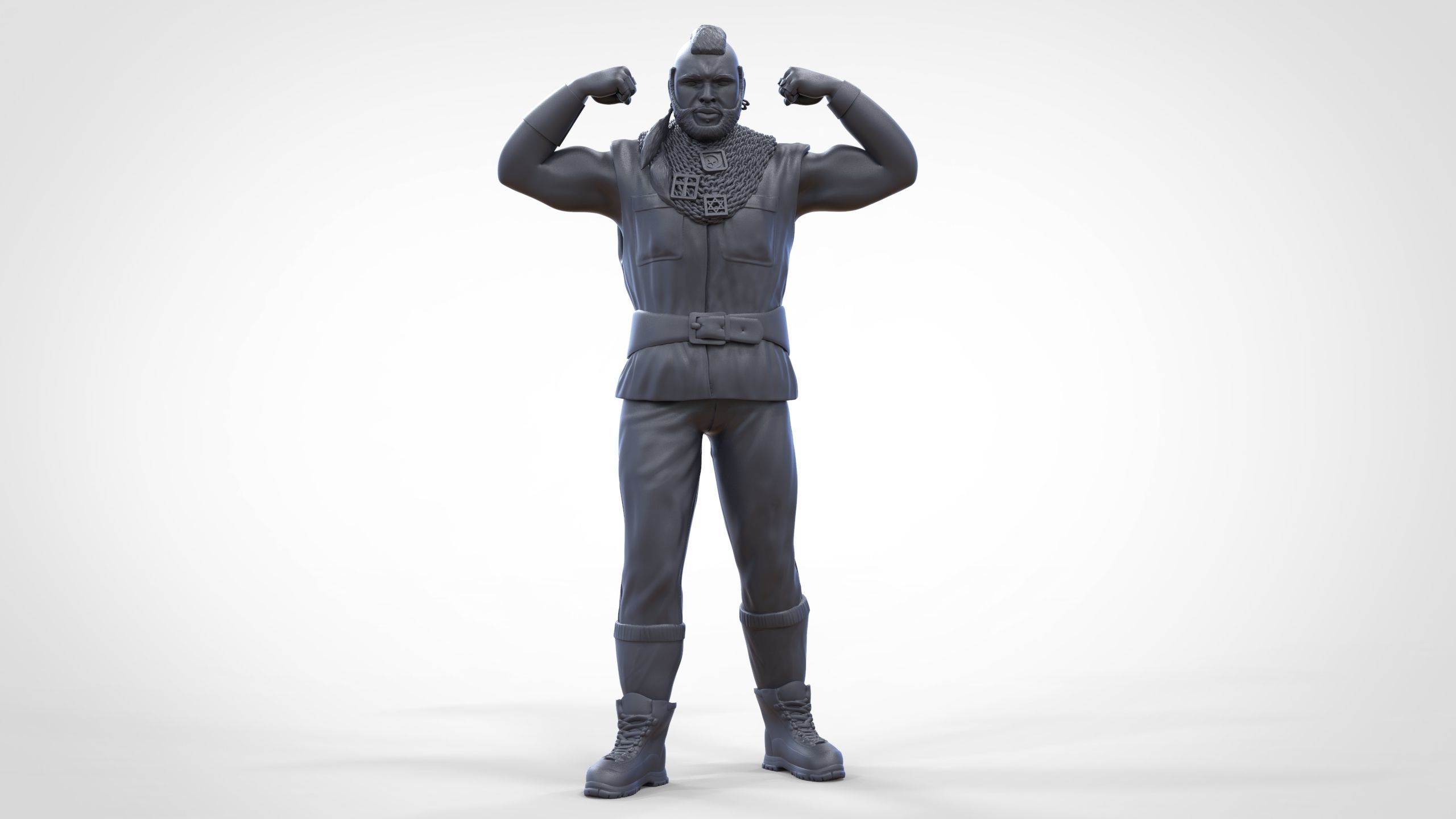 N1 B  A  Baracus A-team 3D print model_47