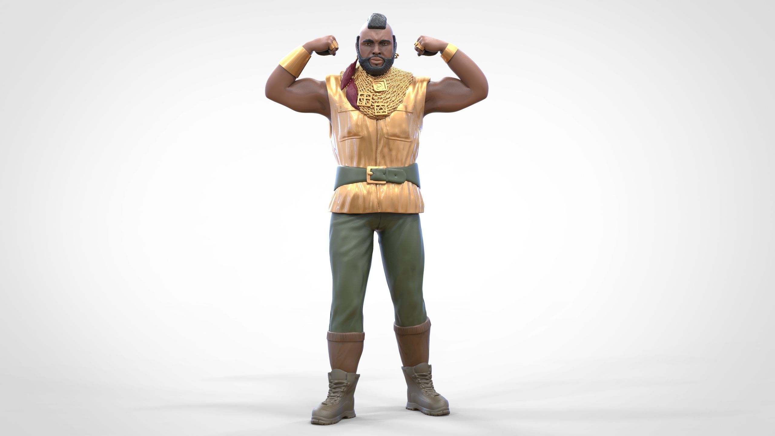 N1 B  A  Baracus A-team 3D print model_36