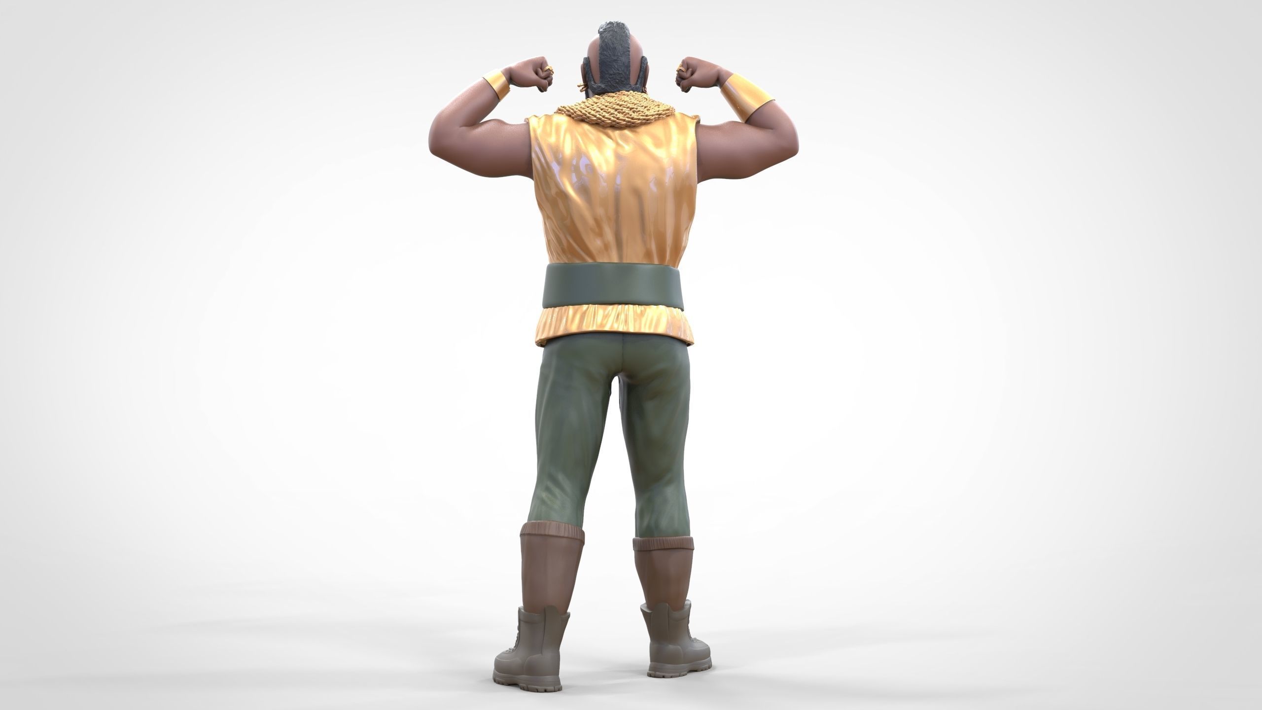 N1 B  A  Baracus A-team 3D print model_14