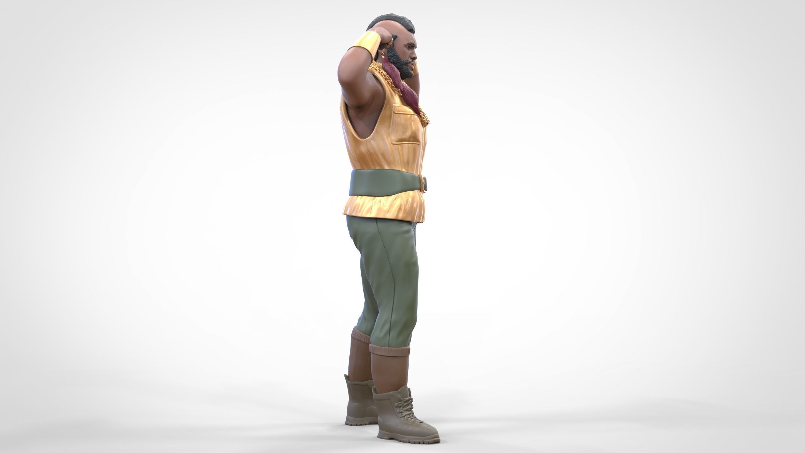 N1 B  A  Baracus A-team 3D print model_21