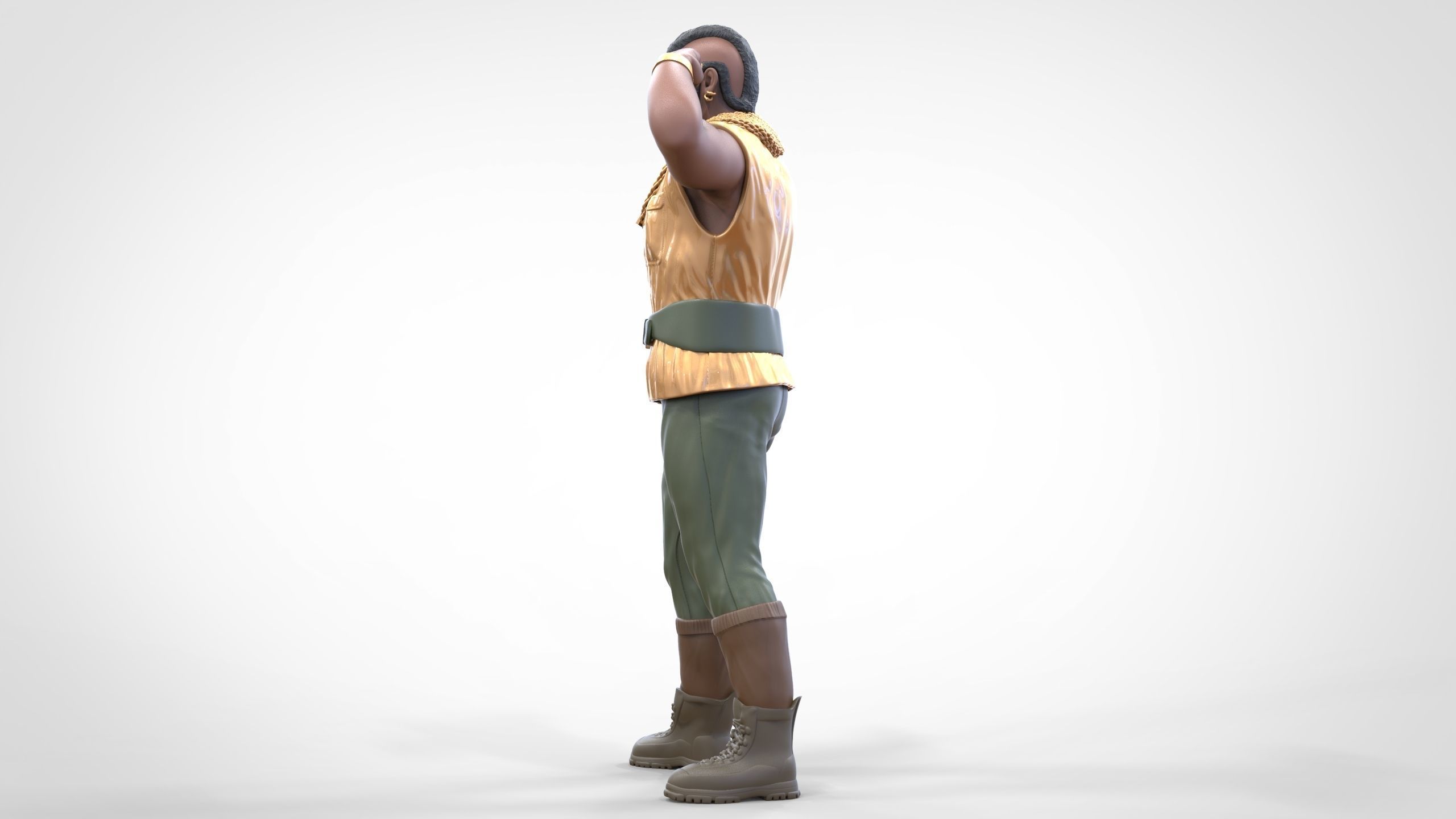 N1 B  A  Baracus A-team 3D print model_9
