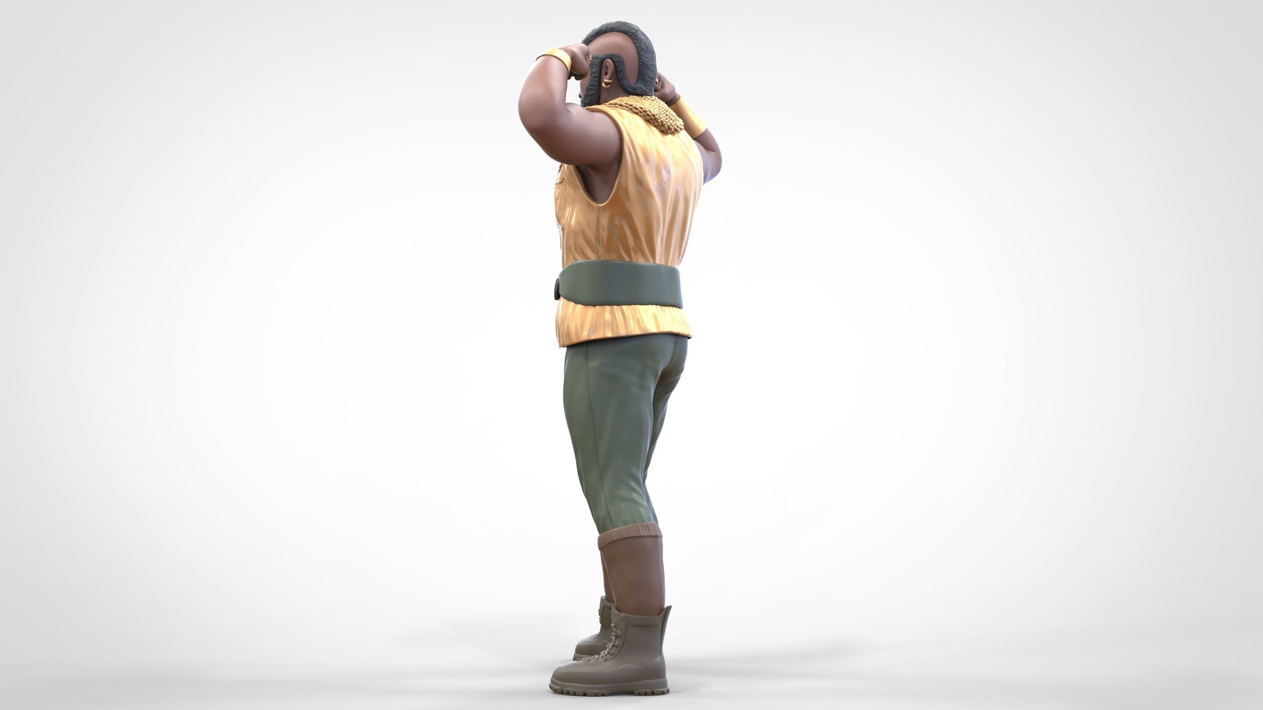 N1 B  A  Baracus A-team 3D print model_10