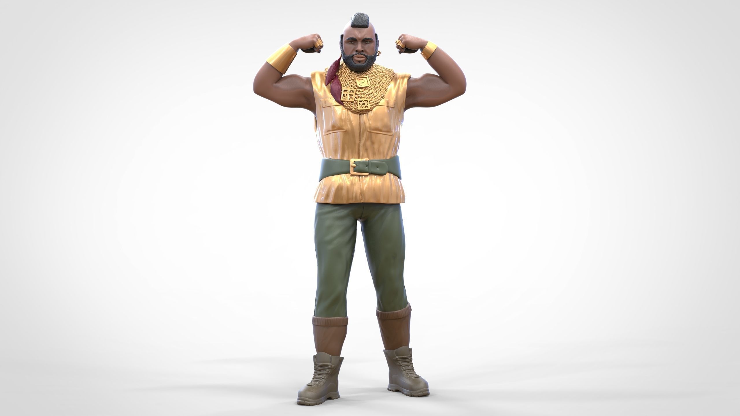 N1 B  A  Baracus A-team 3D print model_1