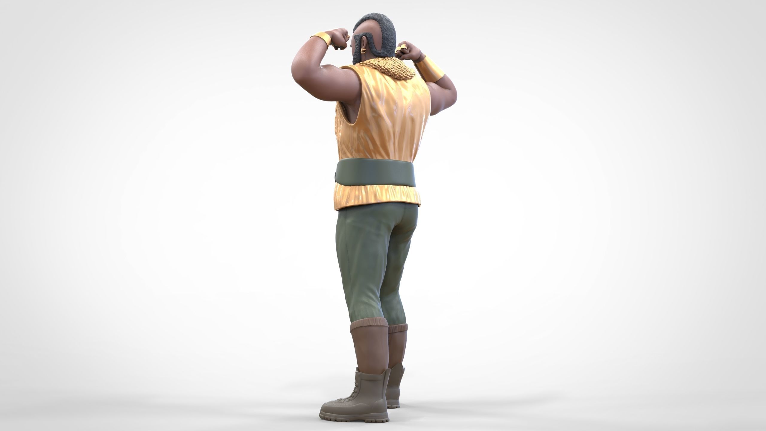 N1 B  A  Baracus A-team 3D print model_11