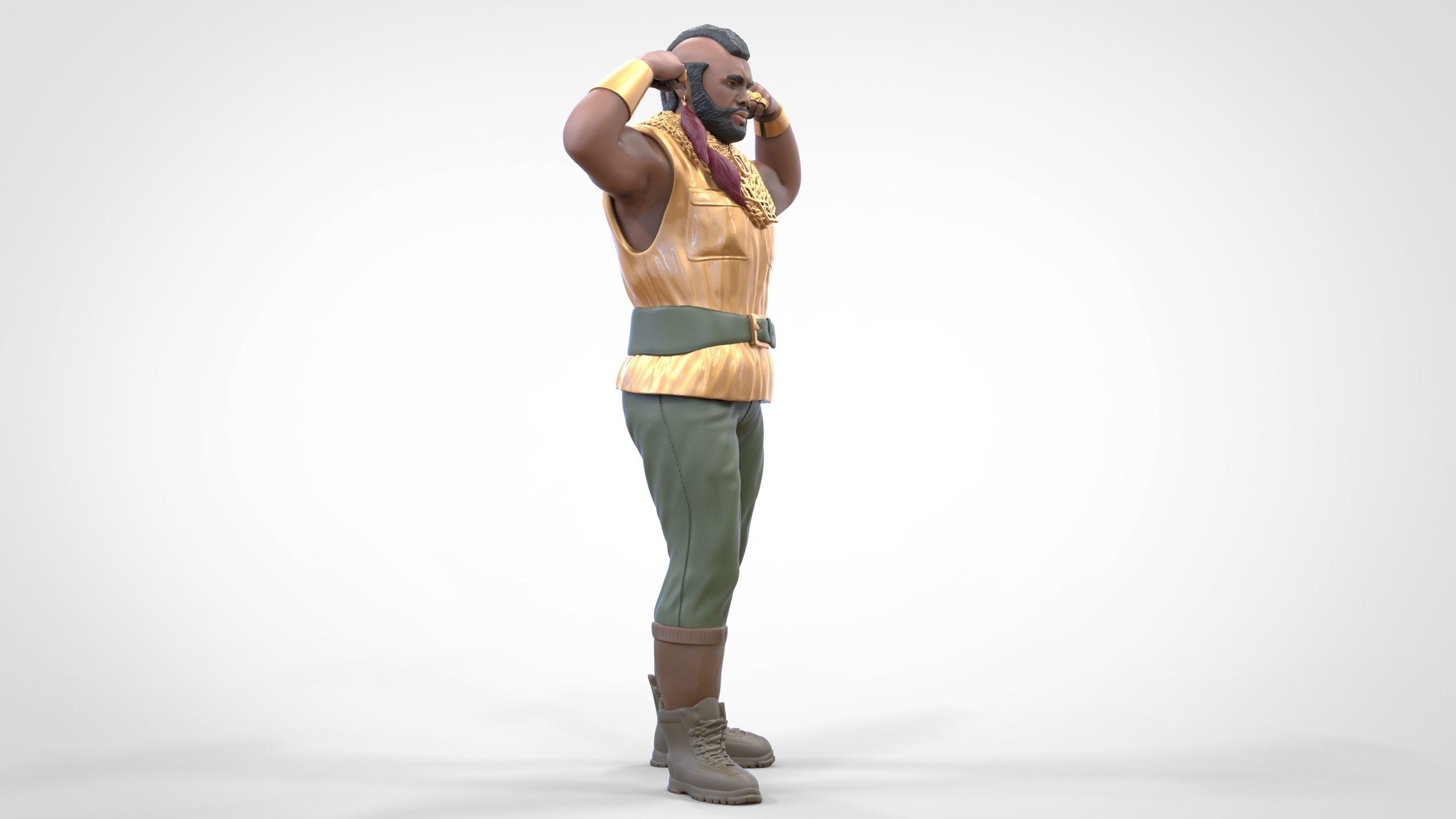 N1 B  A  Baracus A-team 3D print model_22